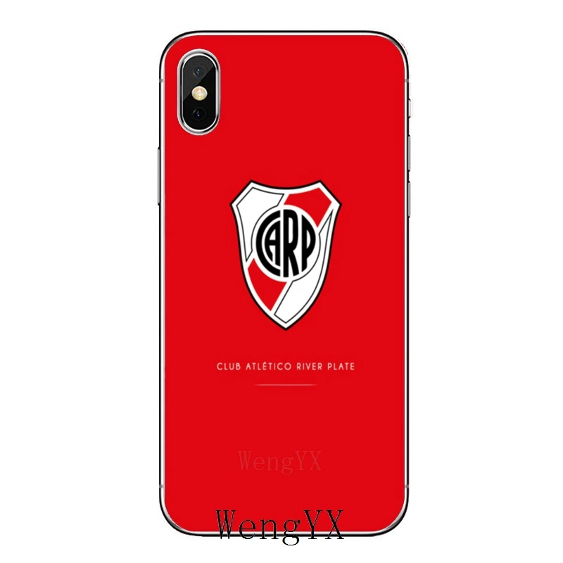 Для iPhone XR X XS Max 8 7 6s 6 plus SE 5s 5c 5 iPod Touch футбол речной пластины аксессуары чехол для телефона - Цвет: River-Plate-A-13