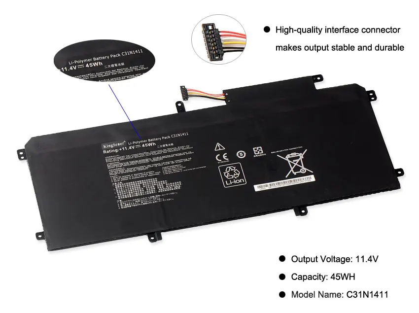 KingSener C31N1411 Аккумулятор для ноутбука ASUS Zenbook U305 U305F U305FA U305CA UX305 UX305CA UX305F UX305FA 11 4 V 45WH |