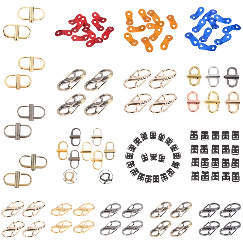 

2pcs-20pcs Metal Adjustable Rectangle D Ring Belt Ribbon Buckle For Backpacks Shoes Bag Cat Dog Collar Buckles DIY Accessories