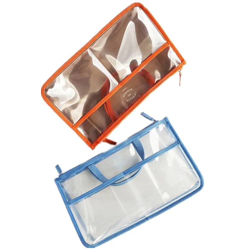 Женские ручные водонепроницаемые прозрачные косметички из ПВХ дорожные большие