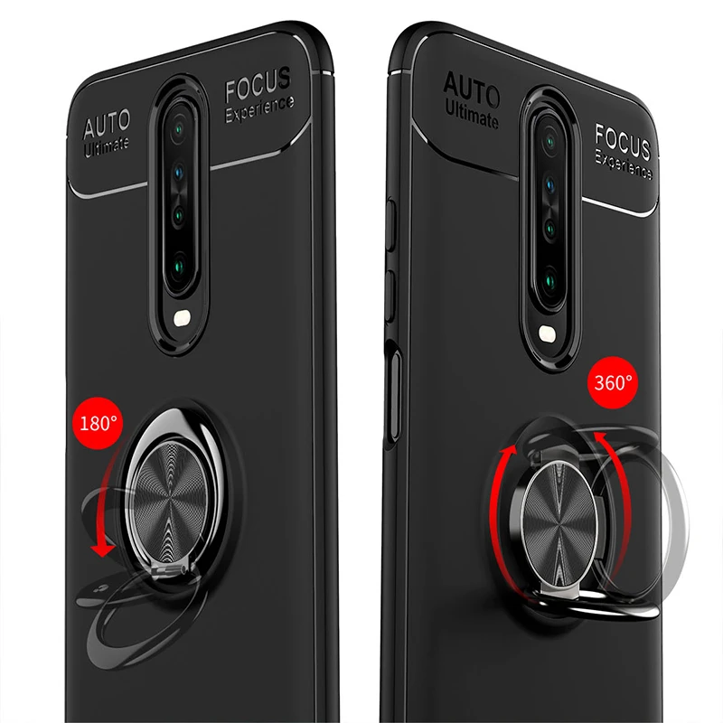 

Case For Xiaomi Redmi K30 Pro 8 8A CC9 Pro Note10 Pro Note 9 Pro 9S MI 10 Pro Back Cover Finger Ring Holder soft Coque