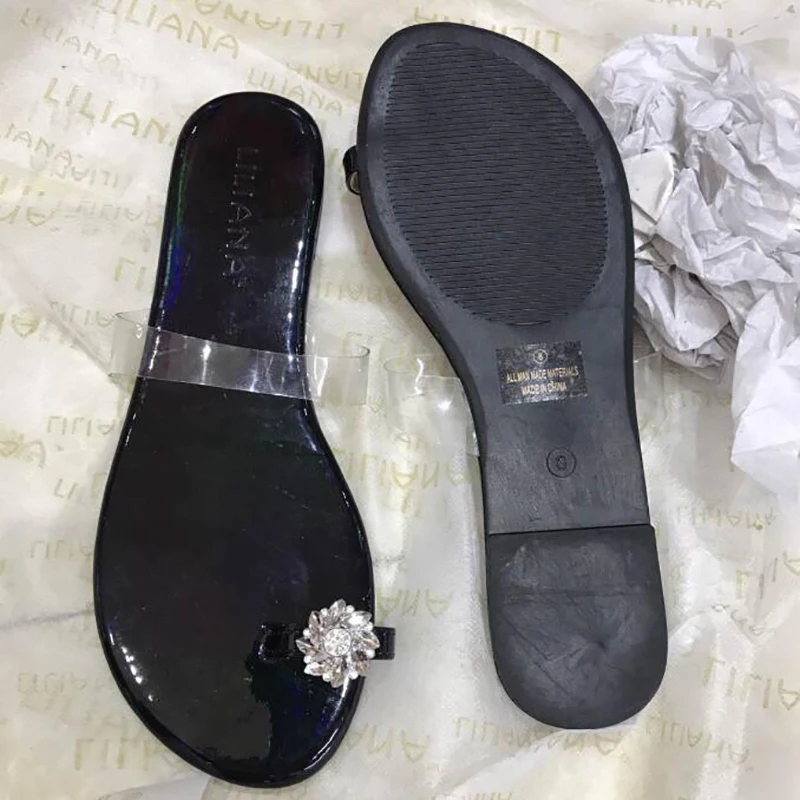 Женские яркие сандалии с цветочным принтом уличные кристаллами летняя обувь