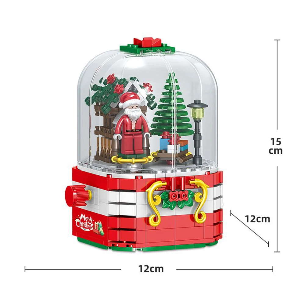 

Xmas Building Blocks Toy New Year Decorative Santa Claus Christmas Tree Music Kids Educational Toys Festival Gift For Children