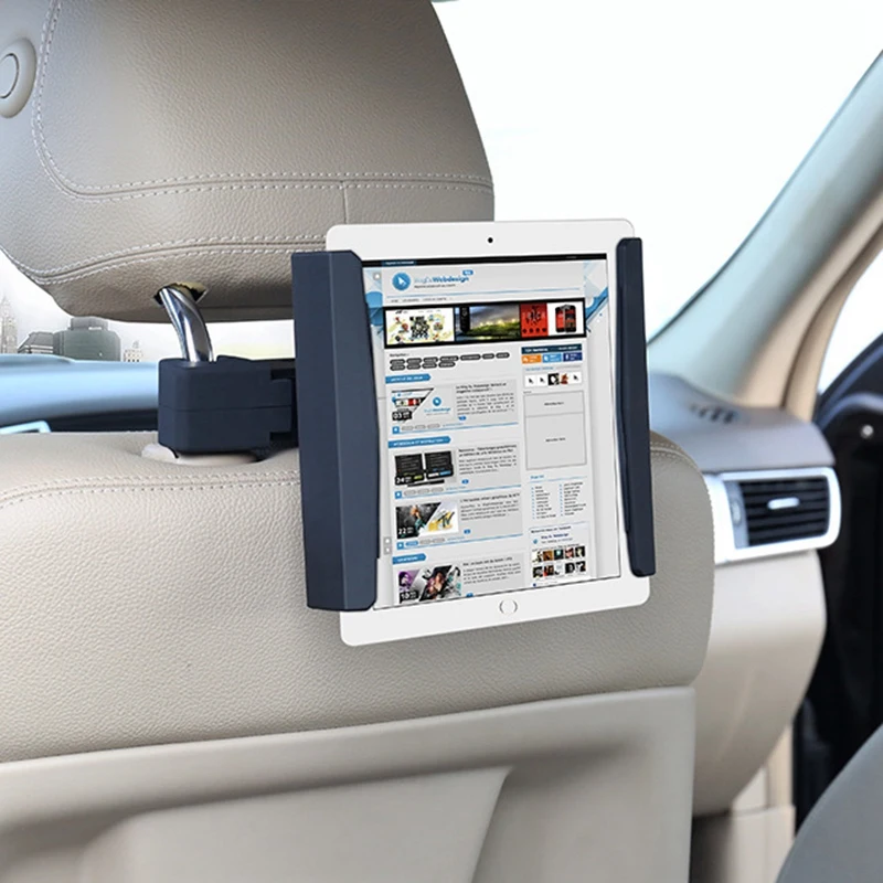Car Phone Tablet Headrest Bracket 360 Degree Rotation Joint Rear Seat Mobile Pad |