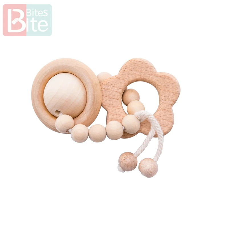 Детский деревянный Прорезыватель для зубов 1 шт. браслеты кормления кулон в виде