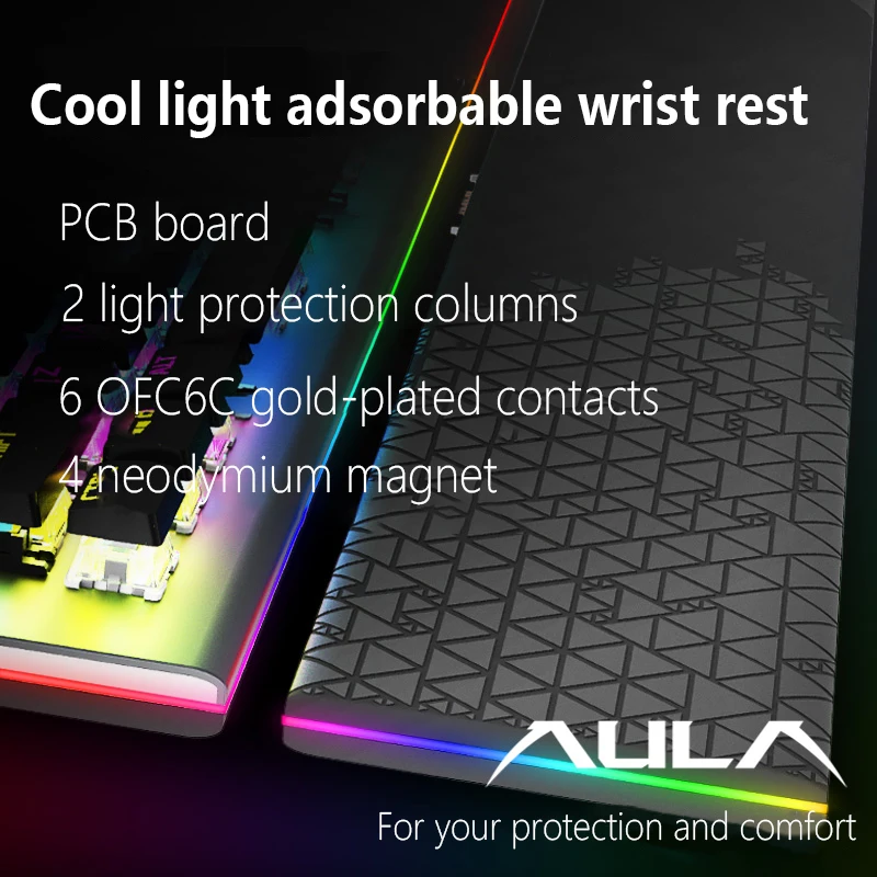 Клавиатура игровая Механическая Проводная с RGB-подсветкой и защитой от фиктивных