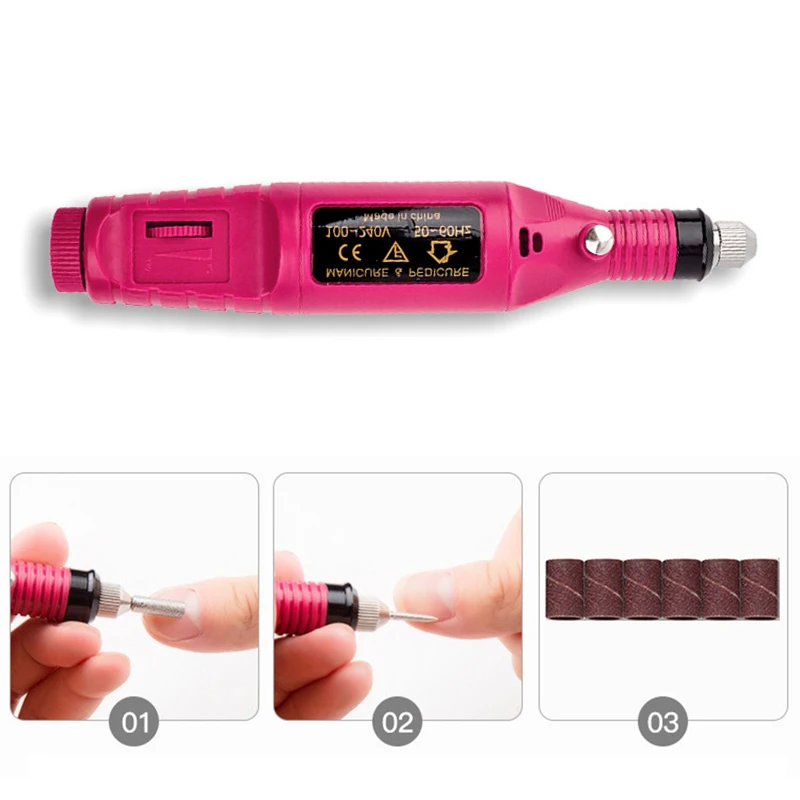 Электрическая машинка для маникюра и педикюра шлифовальный аппарат ногтей