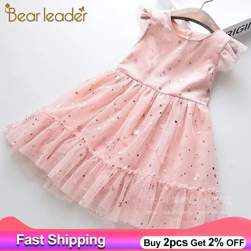 Bear Leader/нарядное платье для девочек новые летние брендовые милые платья принцессы