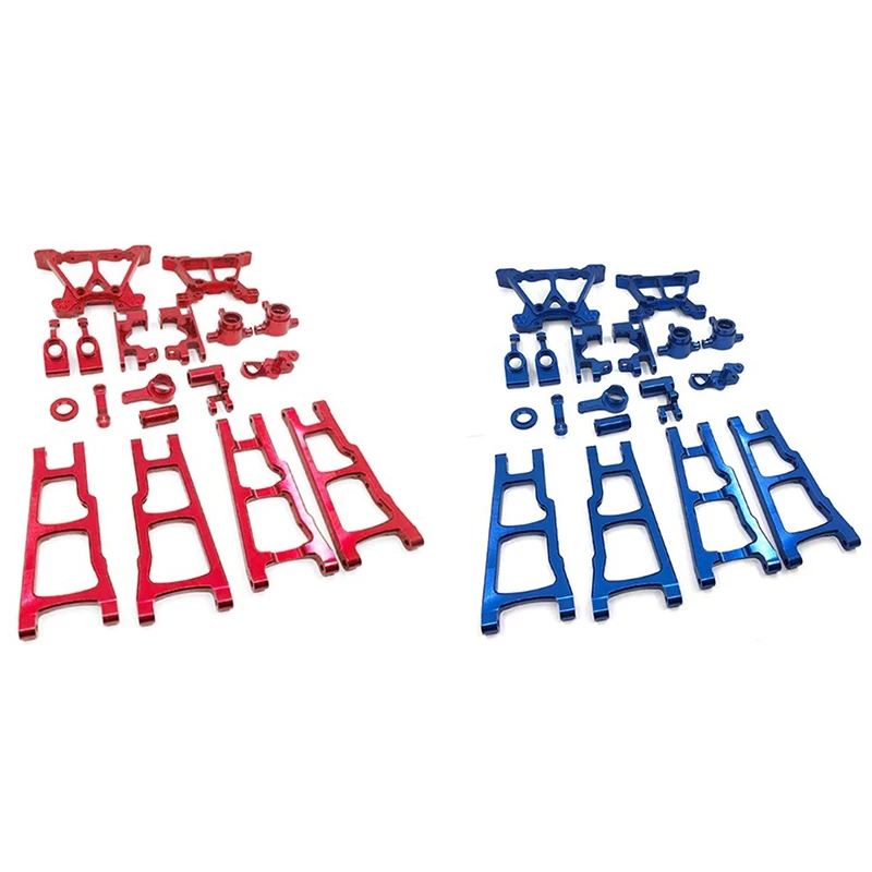 

1/10 RC Car Aluminum Alloy Metal Upgrade Chassis Parts Kit for TRAXXAS SLASH 4X4 Truck Car-Red