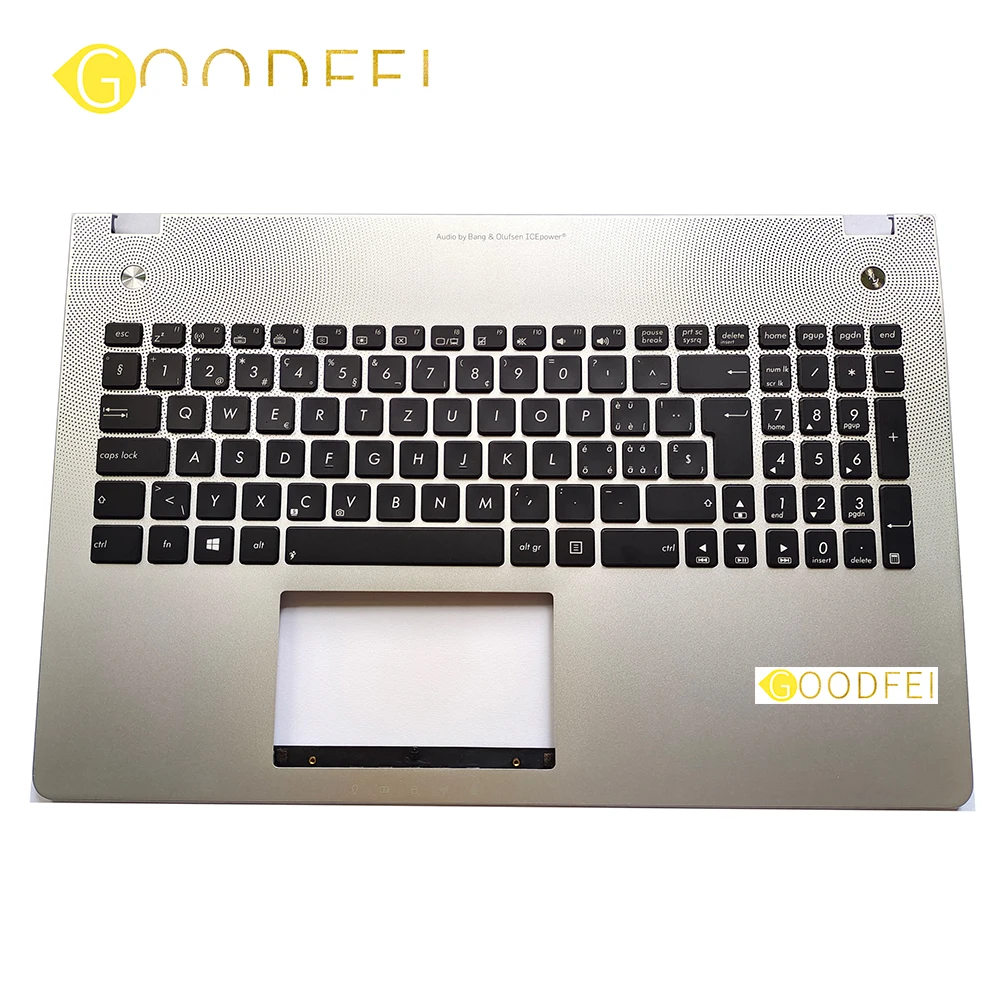 Laptop Keyboard for ASUS N56 N56JK N56JR N56JN Palmrest Upper Case C Cover Spain SP Swiss