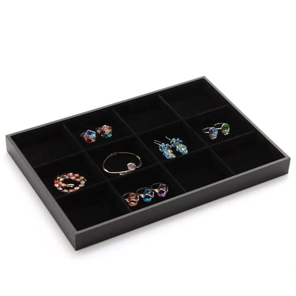 

Elegant Bracelet Watch Jewelry Display Tray Storage Box Holder 36/24/12 Grid