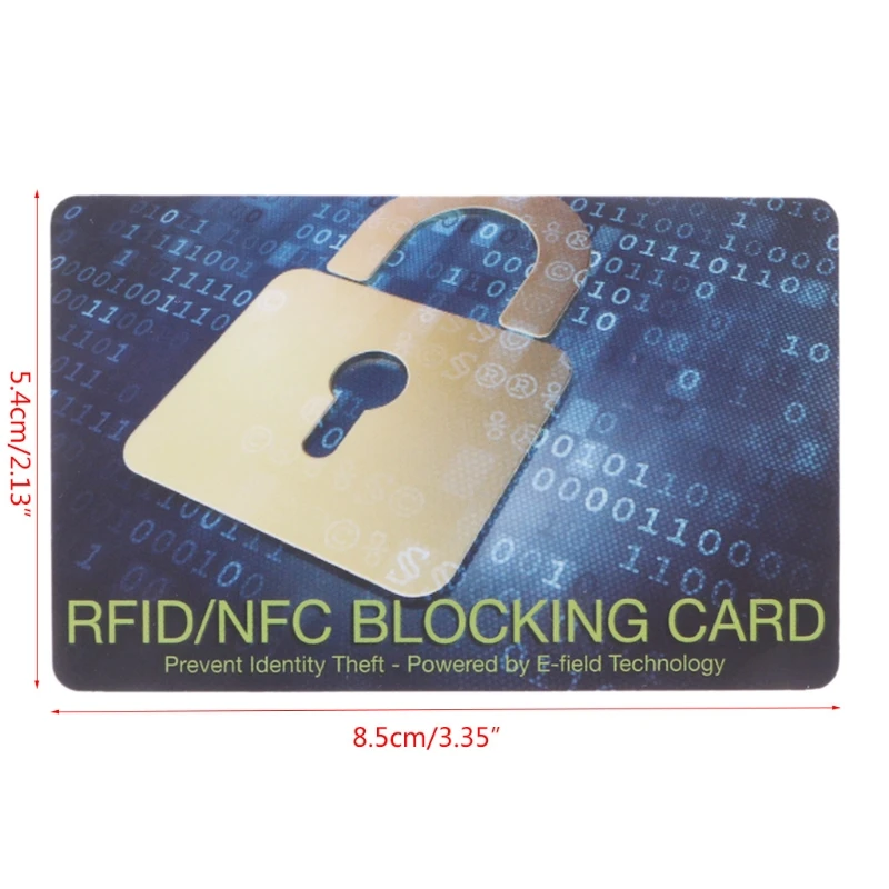 

2021 New Credit Card Protector RFID Blocking NFC Signals Shield Secure For Passport Purse