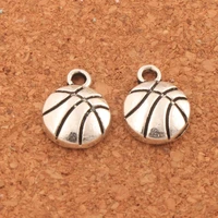 basketball sports spacer charm beads 200pcs zinc alloy pendants alloy jewelry diy l374 13 5x10 35mm