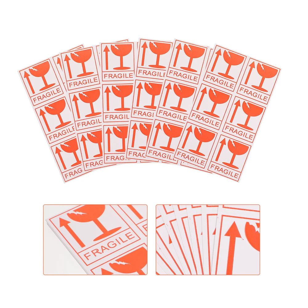 

258pcs Fragile Adhesive Caution Fragile Stickers Labels for Shipping
