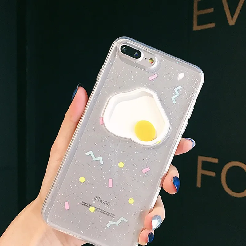Innovation Transparent Yellow Egg Phone Case Soft Silicone Protective Mobile Universal For IPhone X/Xs/MAX | Мобильные телефоны и