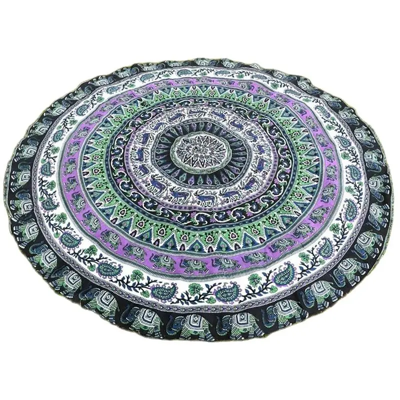 Гобелен с мандалой настенный гобелен настенное одеяло индийская летняя пляжная