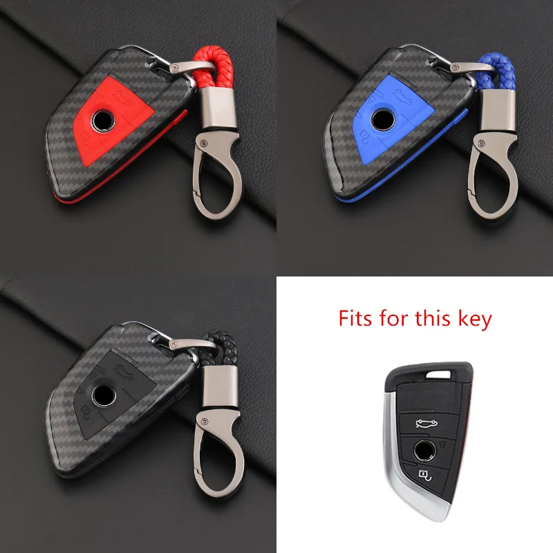 

Carbon Car Key Case For BMW 520 525 F30 F34 F10 F07 F20 F48 F39 G30 G11 F15 F16 F18 118i 320i 1-7 Series X1 X3 X4 X5 X6 M3 M4 M5