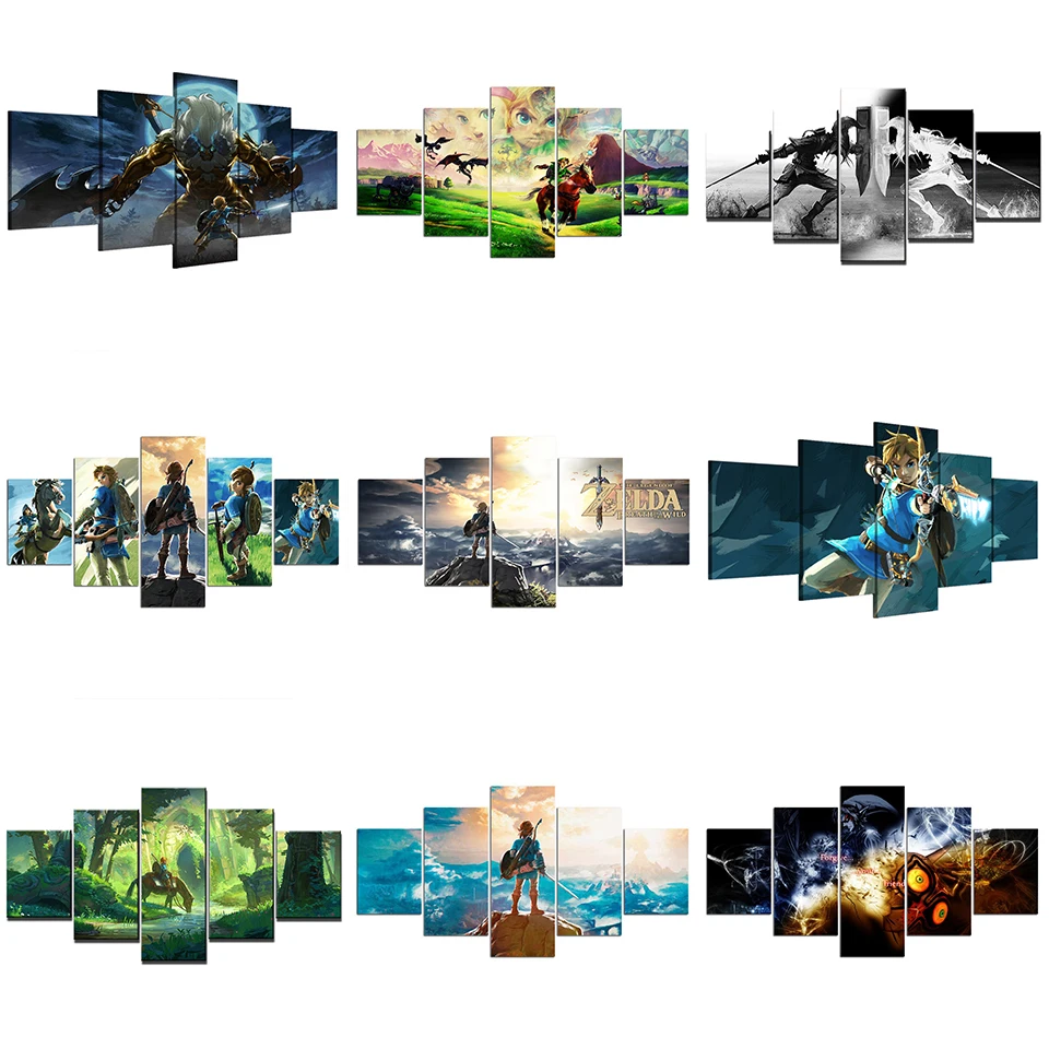 5 шт. настенный плакат и печать для гостиной | Дом сад