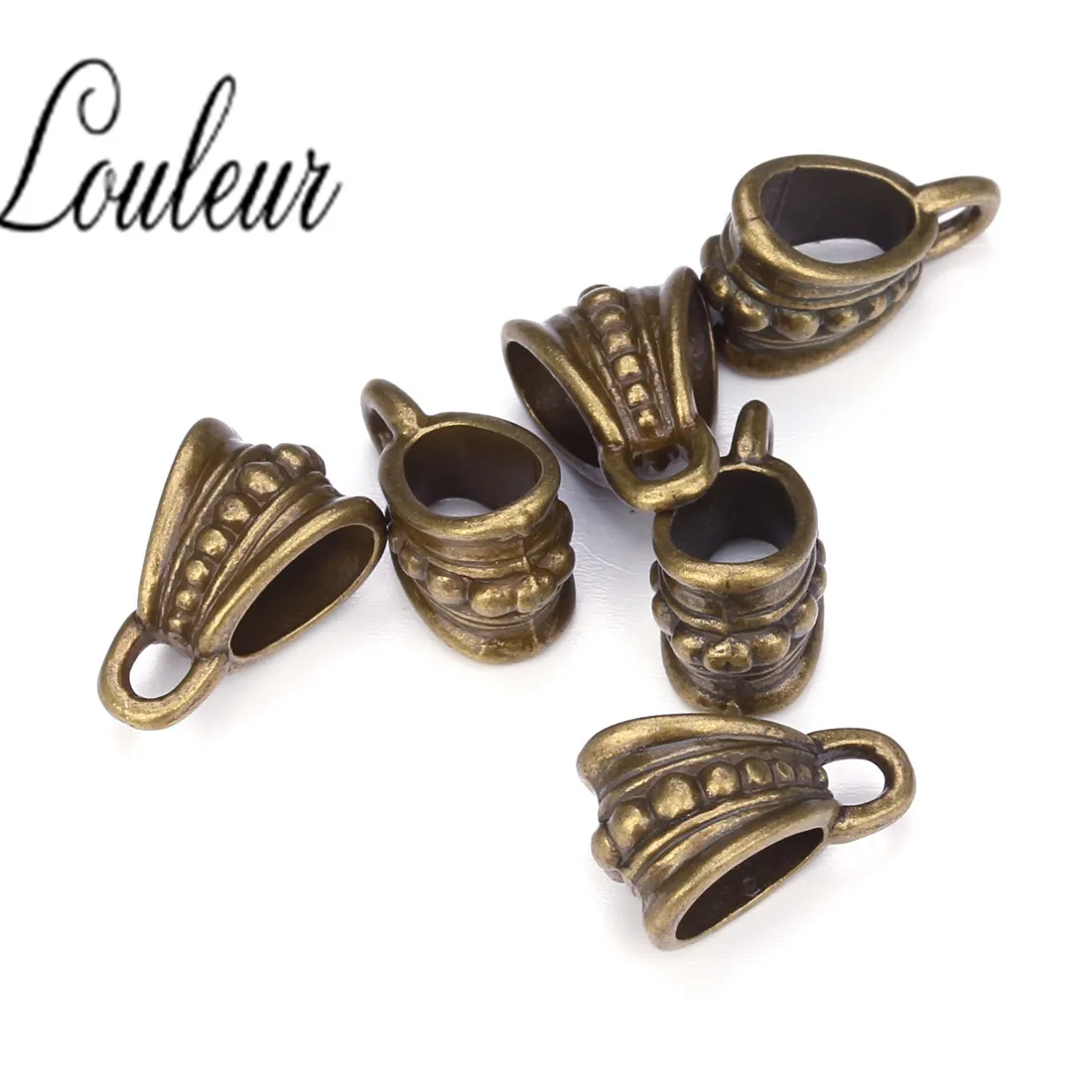 30 шт./лот античная бронза/серебряный цвет Подвеска застежка ожерелье соединитель