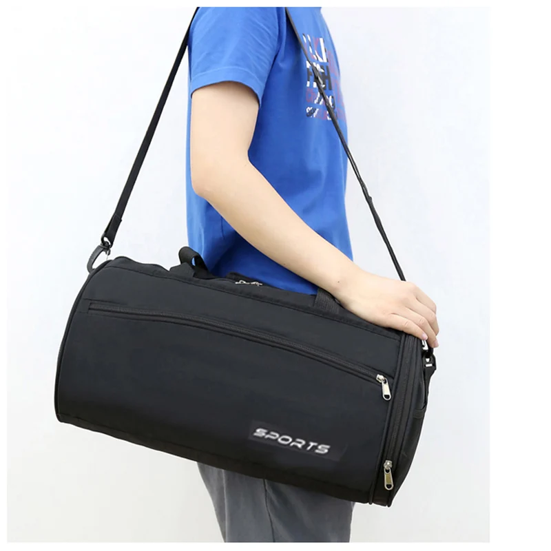 Женская и мужская сумка для фитнеса обуви дорожная тренировочная легкая на плечо