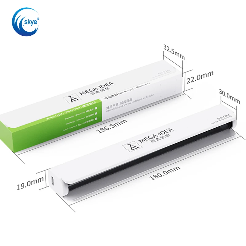 

QIANL MEGA-IDEA LED Professional Dust Detection Lamp Fingerprint Scratch Observer Light LCD Screen Dust Test Green UV Cure Lamp