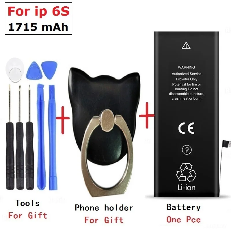 for 6s battery Качественная батарея для телефона iPhone 6S 6 5S 5C 5G 5 3gs 4S 4 7 7PLUS 8 8PLSU 6PLUS 6S PLUS реальная емкость нулевой цикл Бесплатные инструменты - Цвет: for 6s battery