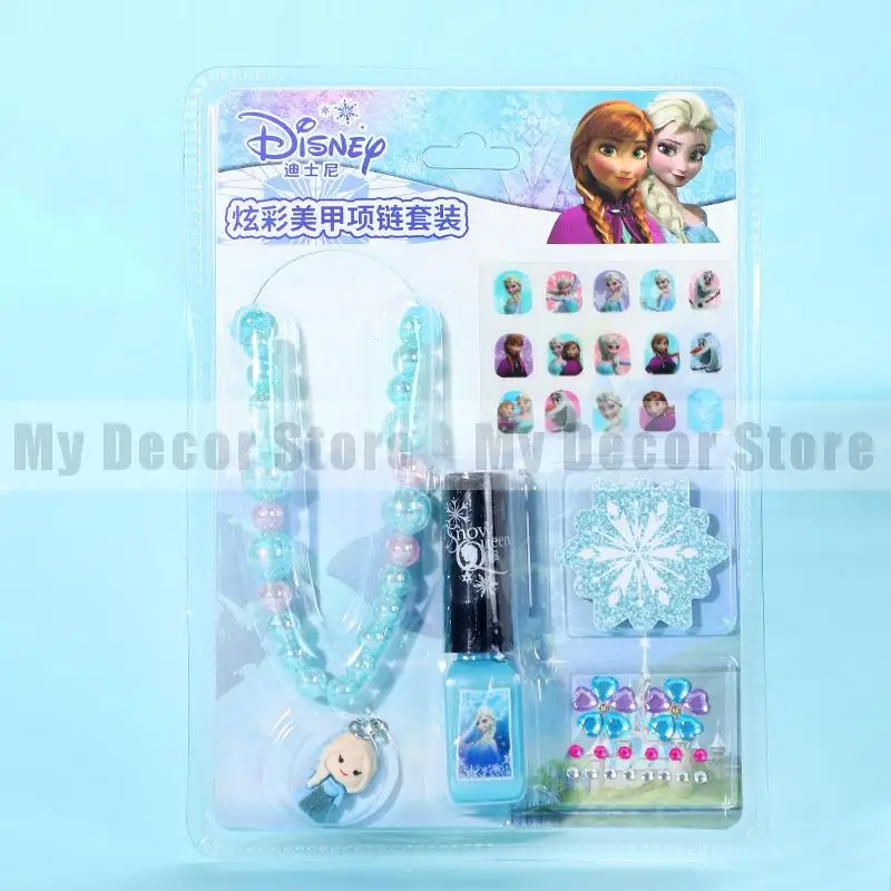 Моющийся лак для ногтей Disney Холодное сердце 2 девочек набор макияжа наклейки