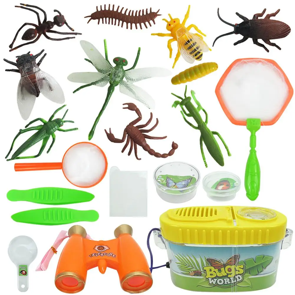 Bugs World Catcher Kits for Kids Explorer Catch &amp Examine Insects Kit with Bug Containers helps cater to Natural Curiosity | Игрушки и