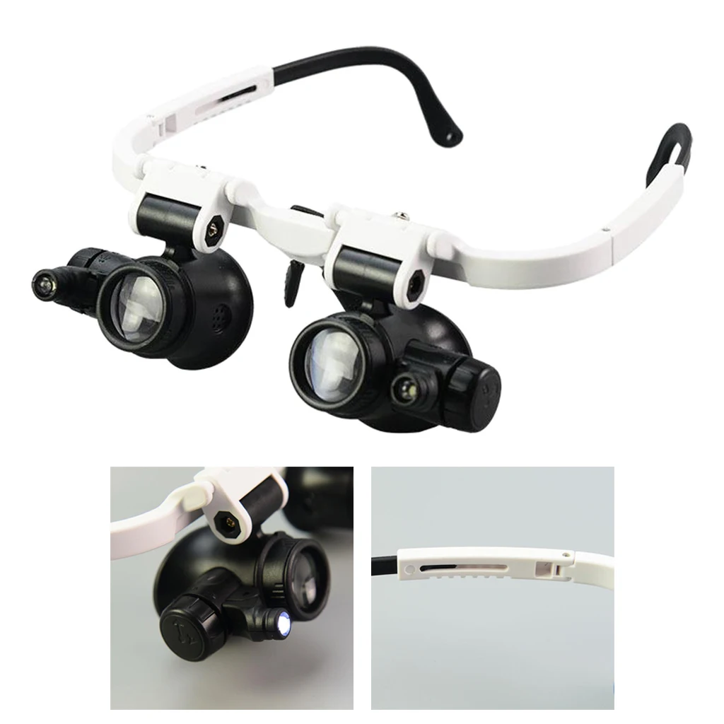 

Прочная регулируемая светодиодная лупа для людей с креплением на голову