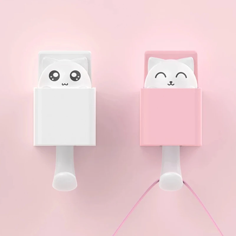 

Innovative Self Adhesive Cat Hook Cute Storage Rack Hanger Living Room Wall Door Hook Decor Bag Keys Cloth Sticky Holder
