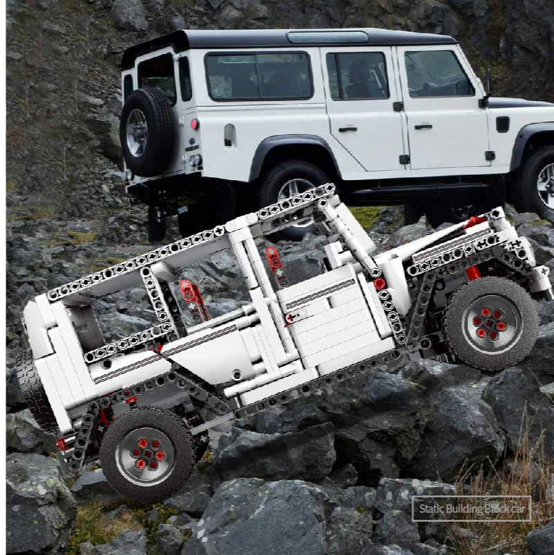 Техническая серия внедорожник Супер гоночный автомобиль Benz белый 13069 модель