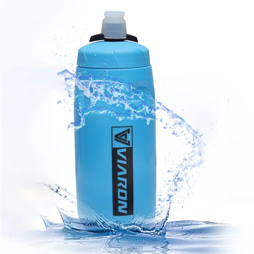 

620 Ml Sports Squeeze Water Bottle Bike Drinking Bottle 22 Oz BPA Free Push/Pull Cap Cup Outdoor Sports Fitness Cycling Hiking