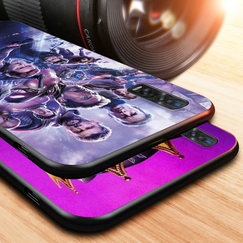 

Hot Marvel Avenger for OPPO Find X3 X2 A93 A92 A73 A72 A53 A52 A32 A12 AX7 A5 Neo Pro Lite Black Phone Case