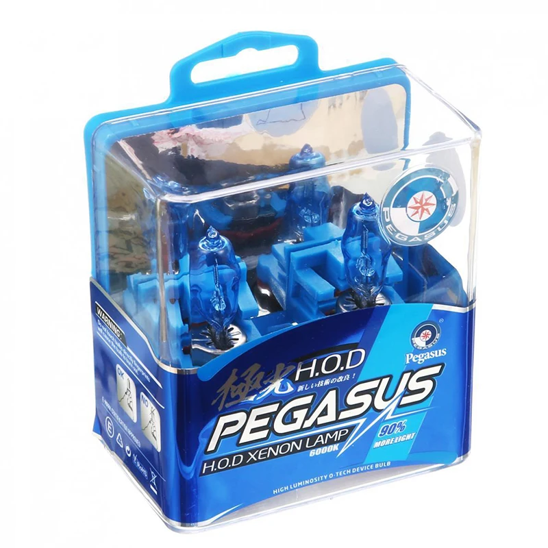 

2pcs White 6000K Car Auto HOD Xenon Halogen Lamp Super White Front Headlight Auto Car Head Light Bulb Lamp