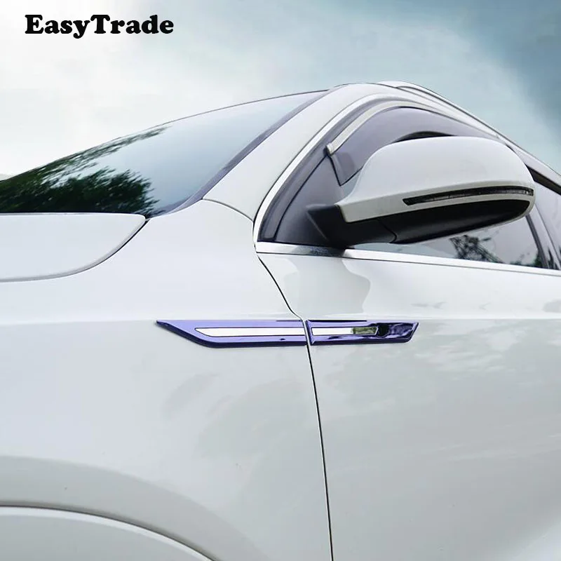 ABS Chrome 2pcs Leaf plate side mark decoration cover sticker accessories 3D Stickers For BMW 640i 640d 2018 2019 accessrioes | Аксессуары