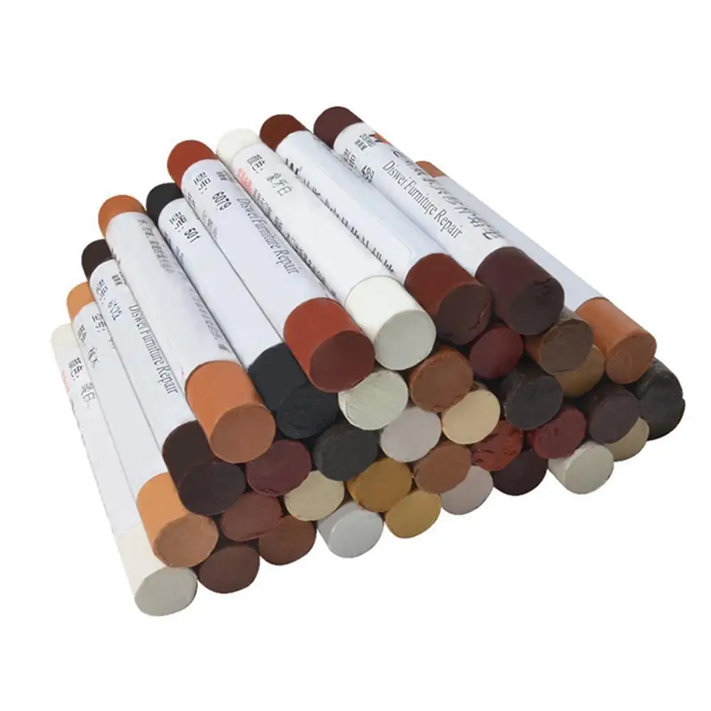 

Wax Wooden Furniture Floor Repair Pens Waterproof Damaged Repair Repair Post Stch Wood Pens Filling Holes Stching C7r2