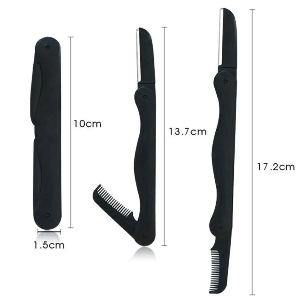

Eyebrow Trimmer With Comb Multifunction Folding Eyebrow Tools For Women Blades Beauty Shaver Makeup Trimmer Z6S4