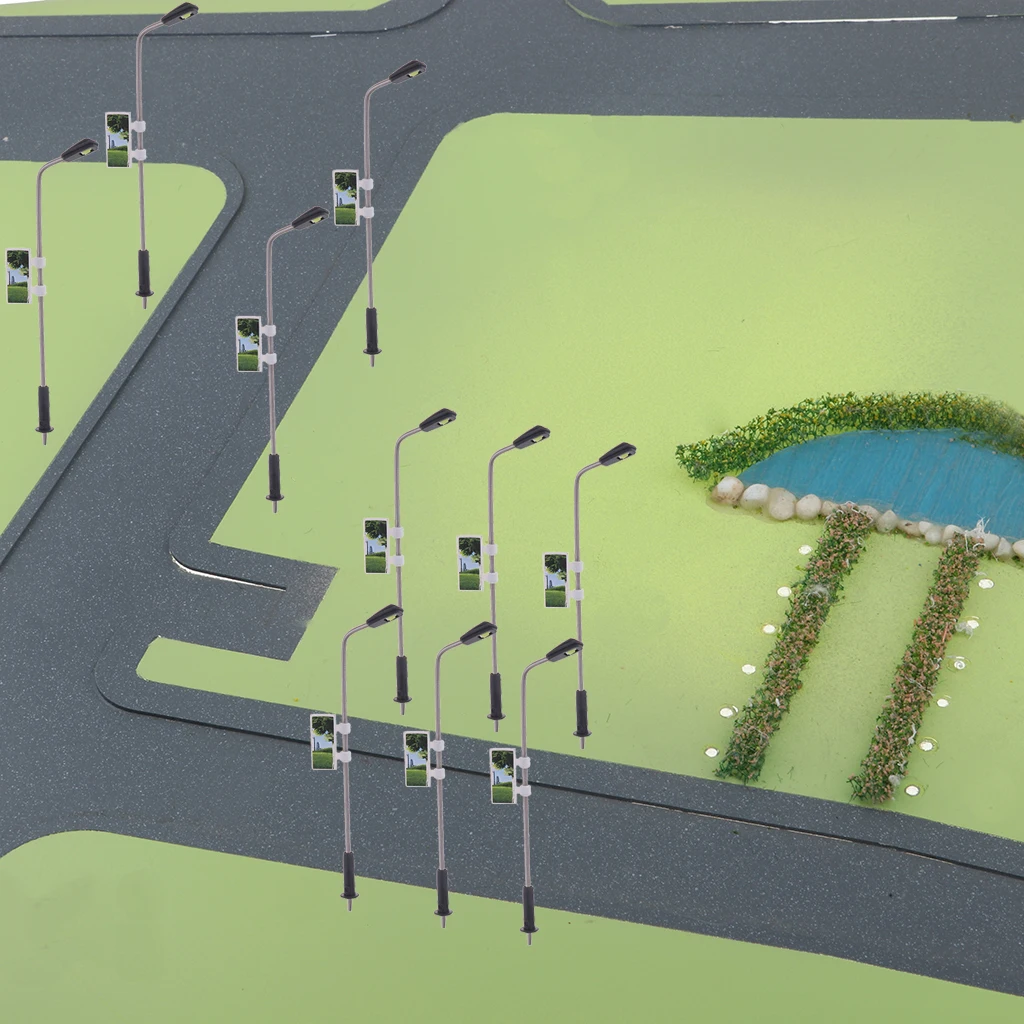 20x Хо белый светодиодный светильник Модель Железнодорожный парк ландшафтное