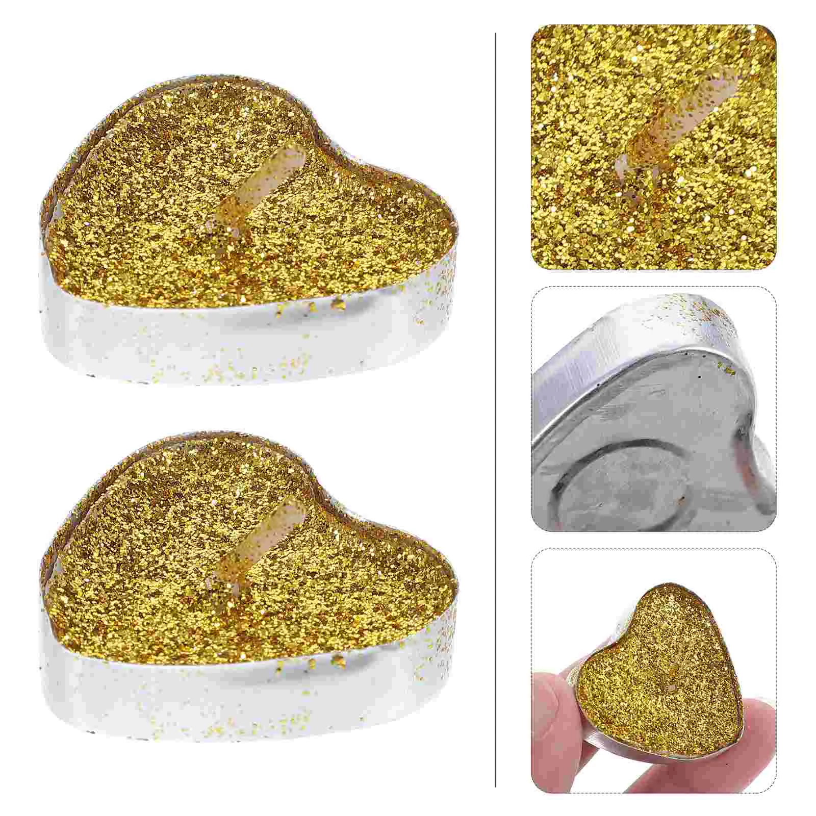 

30Pcs Heart Shaped Tealight Candles Mini Heart Candles Smokeless Candles Decor