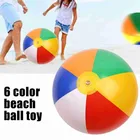 1214162025 дюймов надувной пляжный мяч ПВХ водяные шары герметичная воздушная насадка надувной пляжный мяч игрушка для бассейна