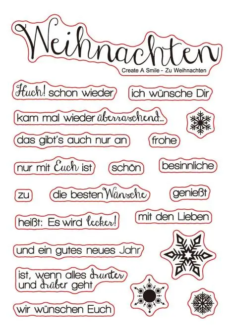 Немецкий прозрачный силиконовый штамп/печать для сделай сам