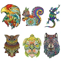wooden puzzles animals shapes for adults children educational toys wooden jigsaw butterfly kids puzzles games diy crafts gifts