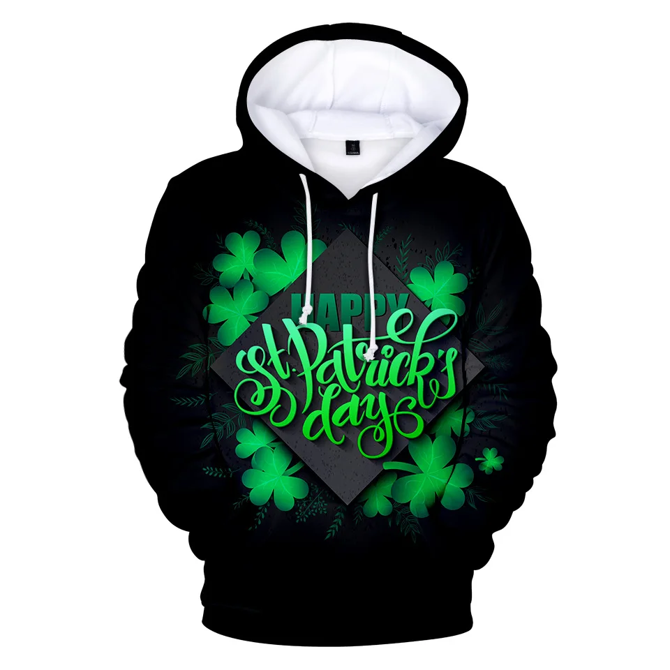 St. Patrick. sDay/зеленая шляпа ирландский фестиваль толстовки с капюшоном для