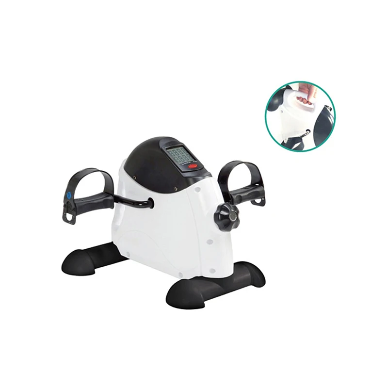 Home Mini Exercise Bike LCD Display Leg Trainer Rehabilitation Machine Stepper Fitness Treadmill Slimming Spinning Indoor | Спорт и