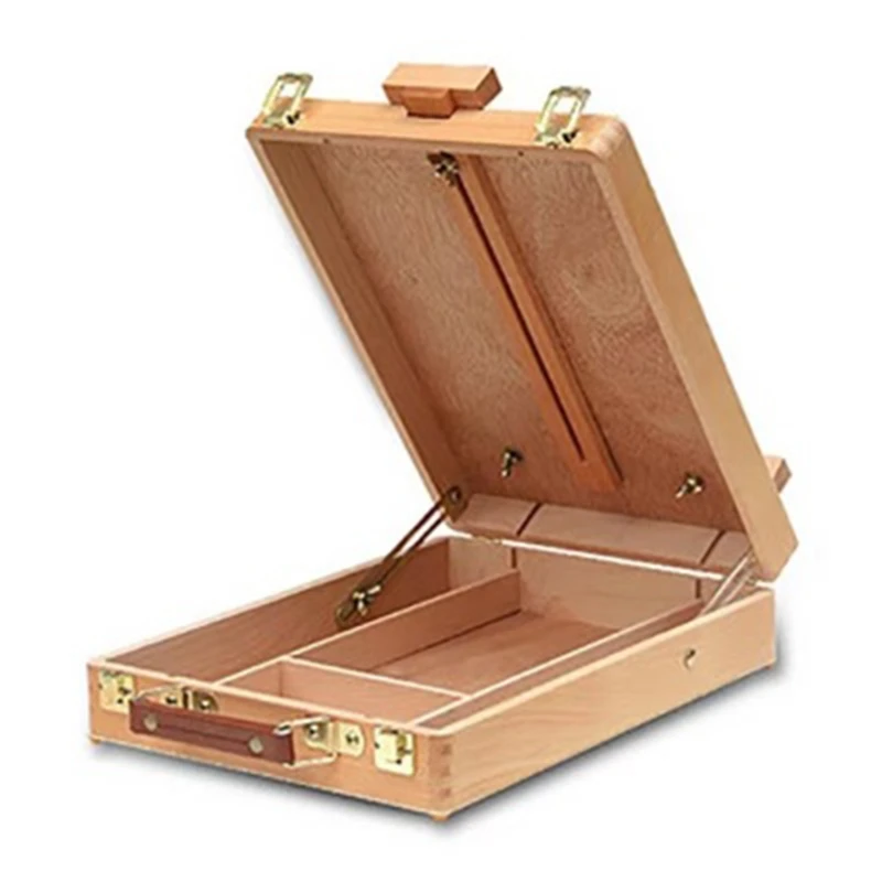 

Adjust Table Sketchbox Easel Paint Palette Portable Wooden Artist Desktop Case for Storing Art Paint Markers Pad wholesales