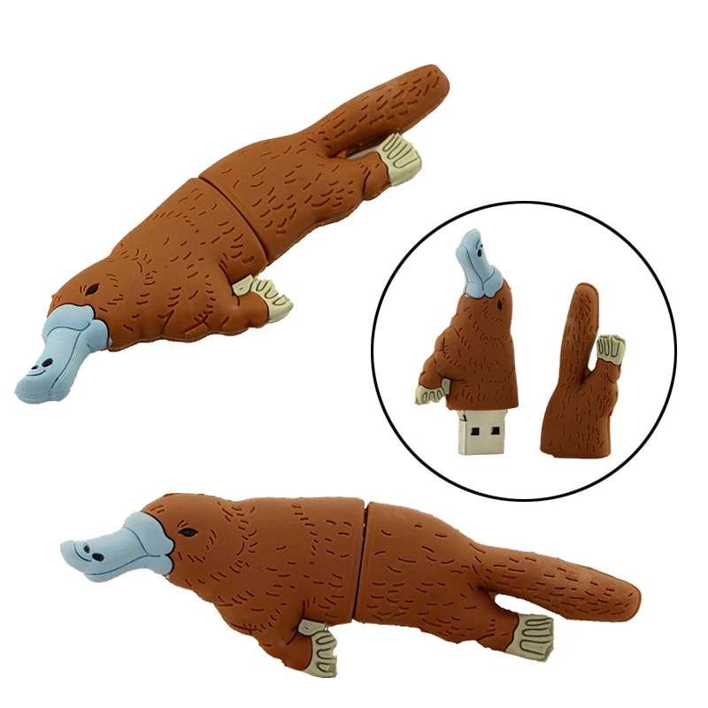 Usb Flash Drive Cartoon Animal Perry Platypus USB Memory Stick Duckbill Device Pen 64GB 32GB 16GB 8GB Pendrive | Компьютеры и офис