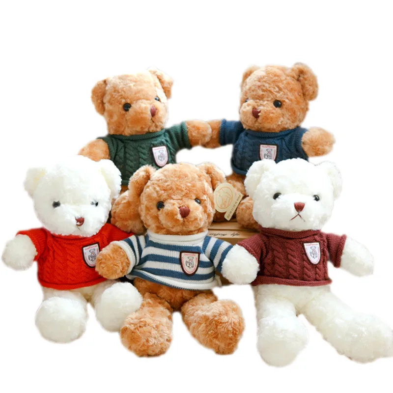 Милый плюшевый мишка 1 шт. плюшевые игрушки мягкий медведь с одеждой милые куклы
