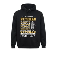 crazy i am a grumpy veteran proud to be veteran sweatshirts for men dominant winter fall hoodie long sleeve sportswear