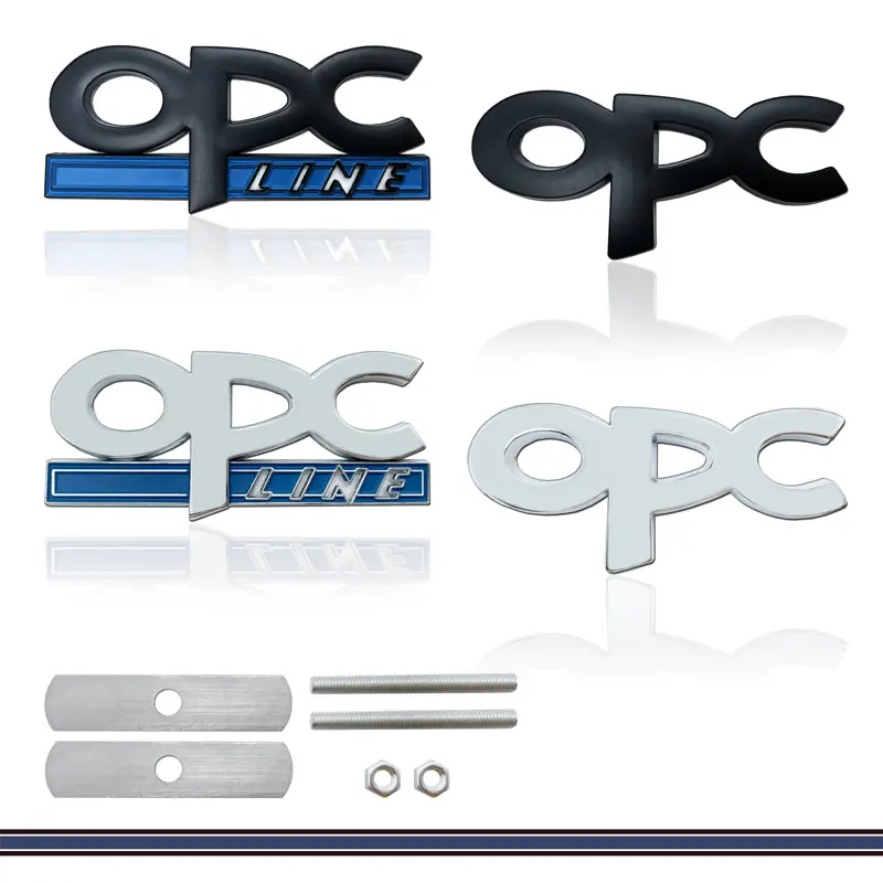 Металлическая 3d-эмблема с логотипом OPC для автомобильного бокового брызговика Opel