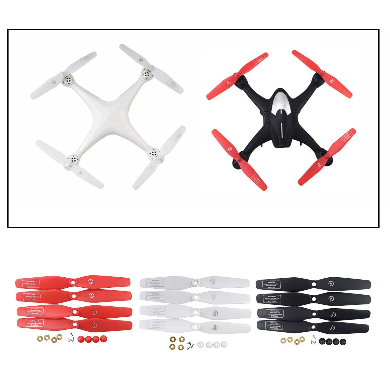

4Pieces Mini Drone Propellers for SJRC S20W S30W T18 H301S T25 HS110D HS110G HS120D Drone Accessory